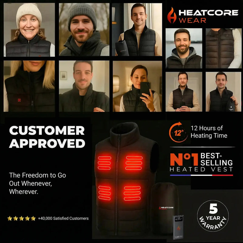 Heatcore Urban 8 – Unisex Heated Down Jacket