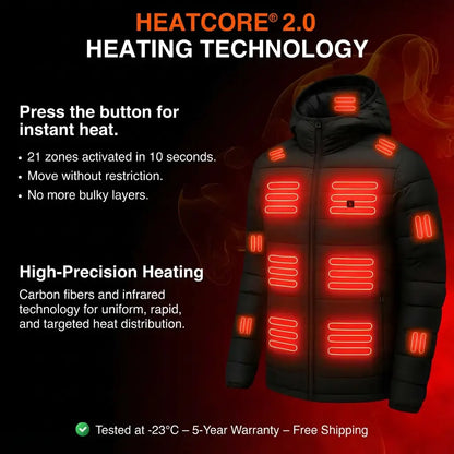 Heatcore Urban 8 – Unisex Heated Down Jacket