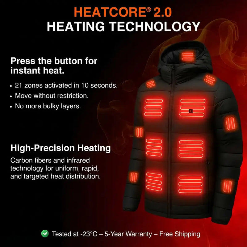 Heatcore Urban 8 – Unisex Heated Down Jacket